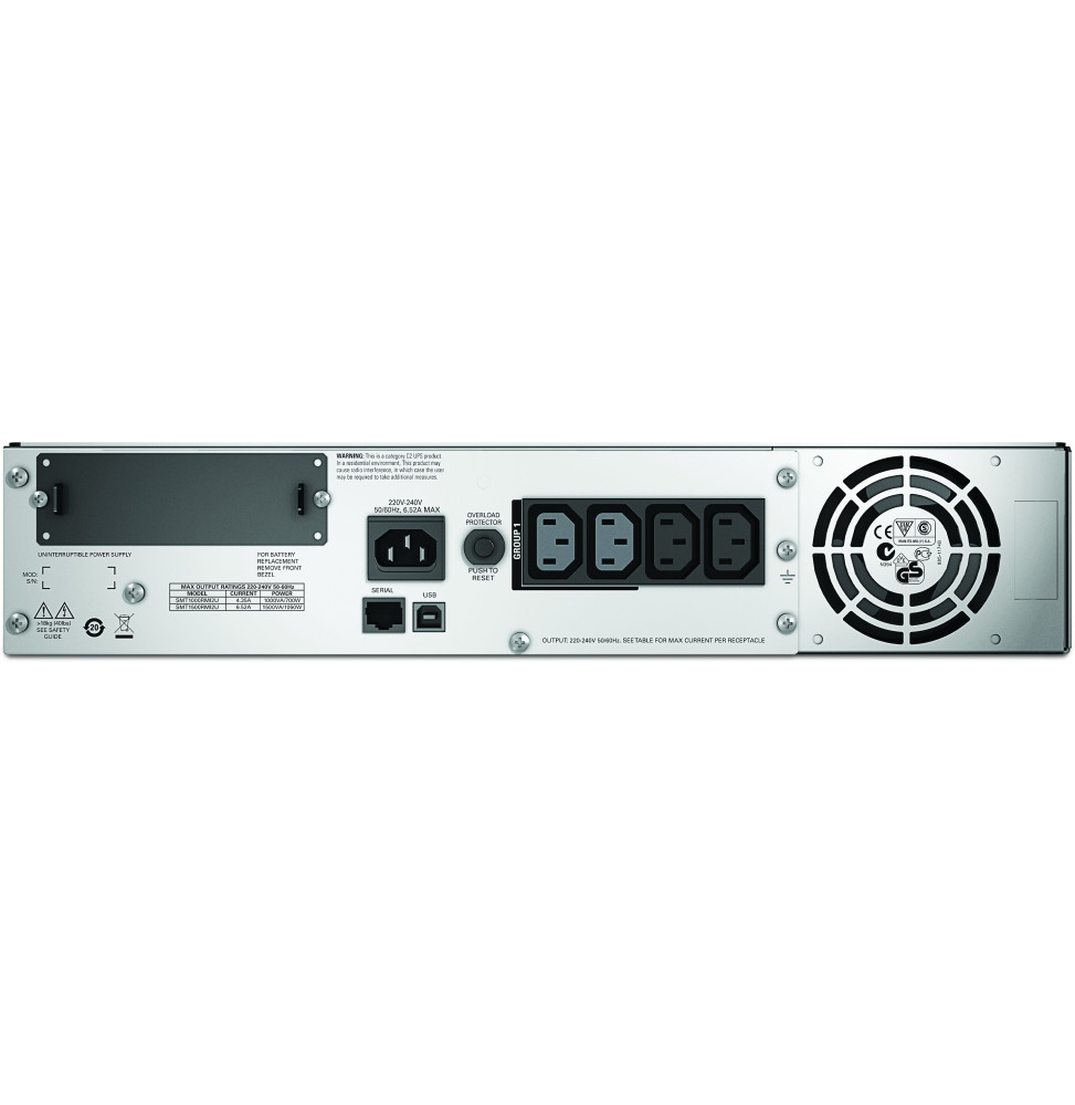 Onduleur Line-interactive APC 1000VA Smart-UPS - Rack 2U (SMT1000RMI2U) – Image 2