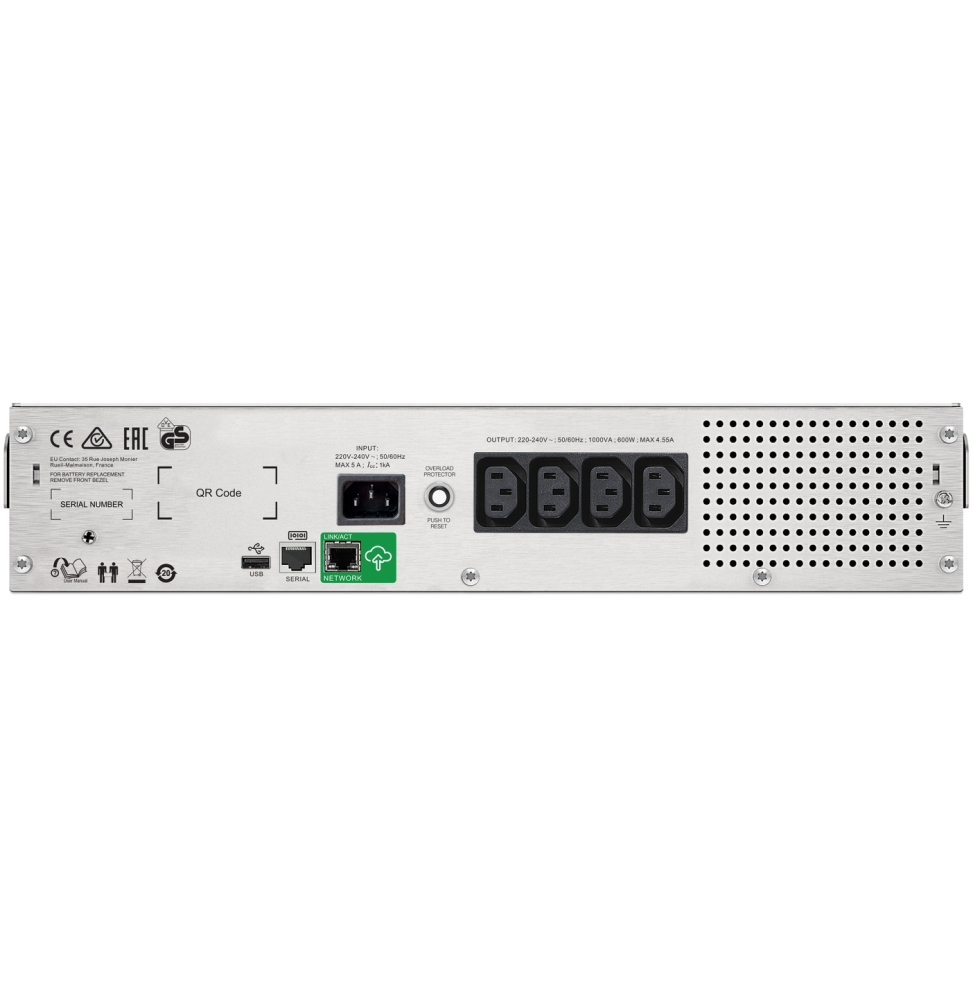 Onduleur Line-interactive APC Smart-UPS SMC1000I-2UC - 600 W / 1000VA - 4 prises C13 – Image 2