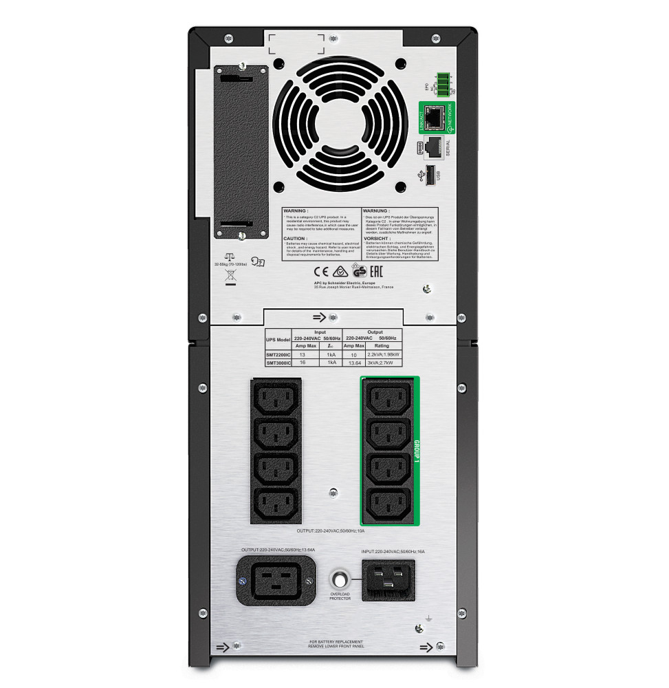 Onduleur Line-interactive APC Smart-UPS SMT2200IC - 1980 W / 2200VA - 8 prises C13 – Image 2