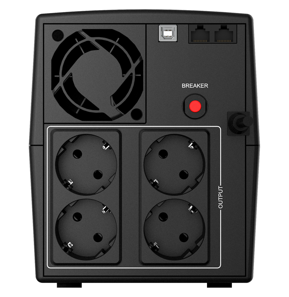 Onduleur Line-interactive nJoy Keen 1000 USB - 600 W / 1000 VA - 4 prises FR (UPLI-LI100KU-CG) – Image 2