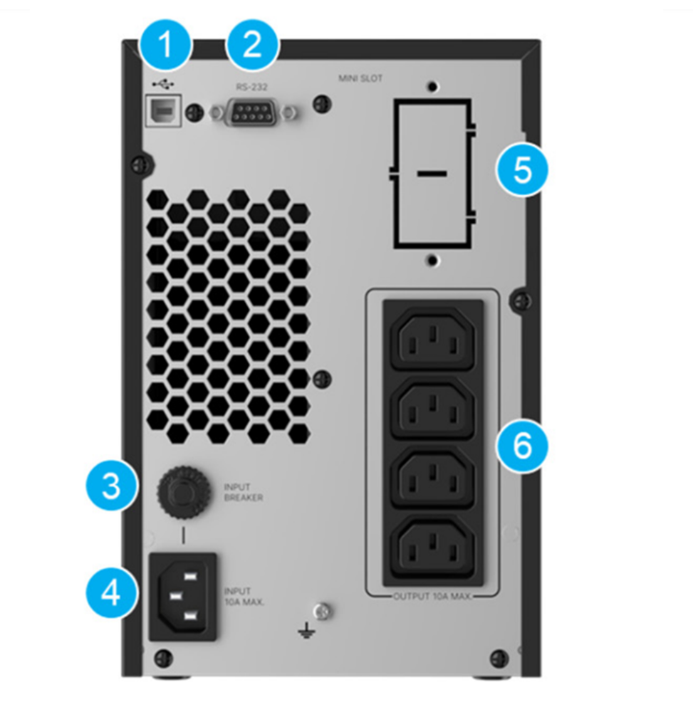 Onduleur On-line Delta power solutions Amplon NG 1 kVA – Image 2