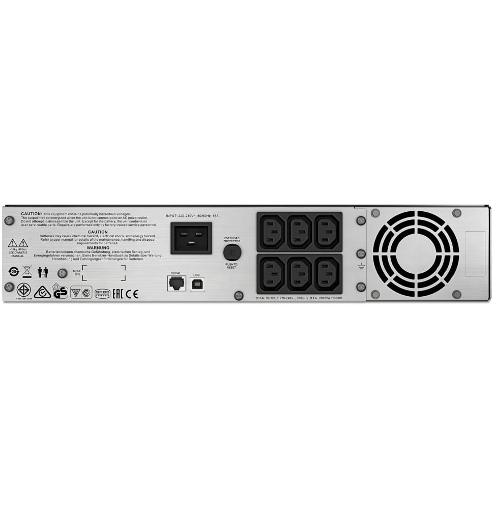 Onduleur Line-interactive 2000 VA Smart-UPS APC C - Rack 2U (SMC2000I-2U) – Image 2
