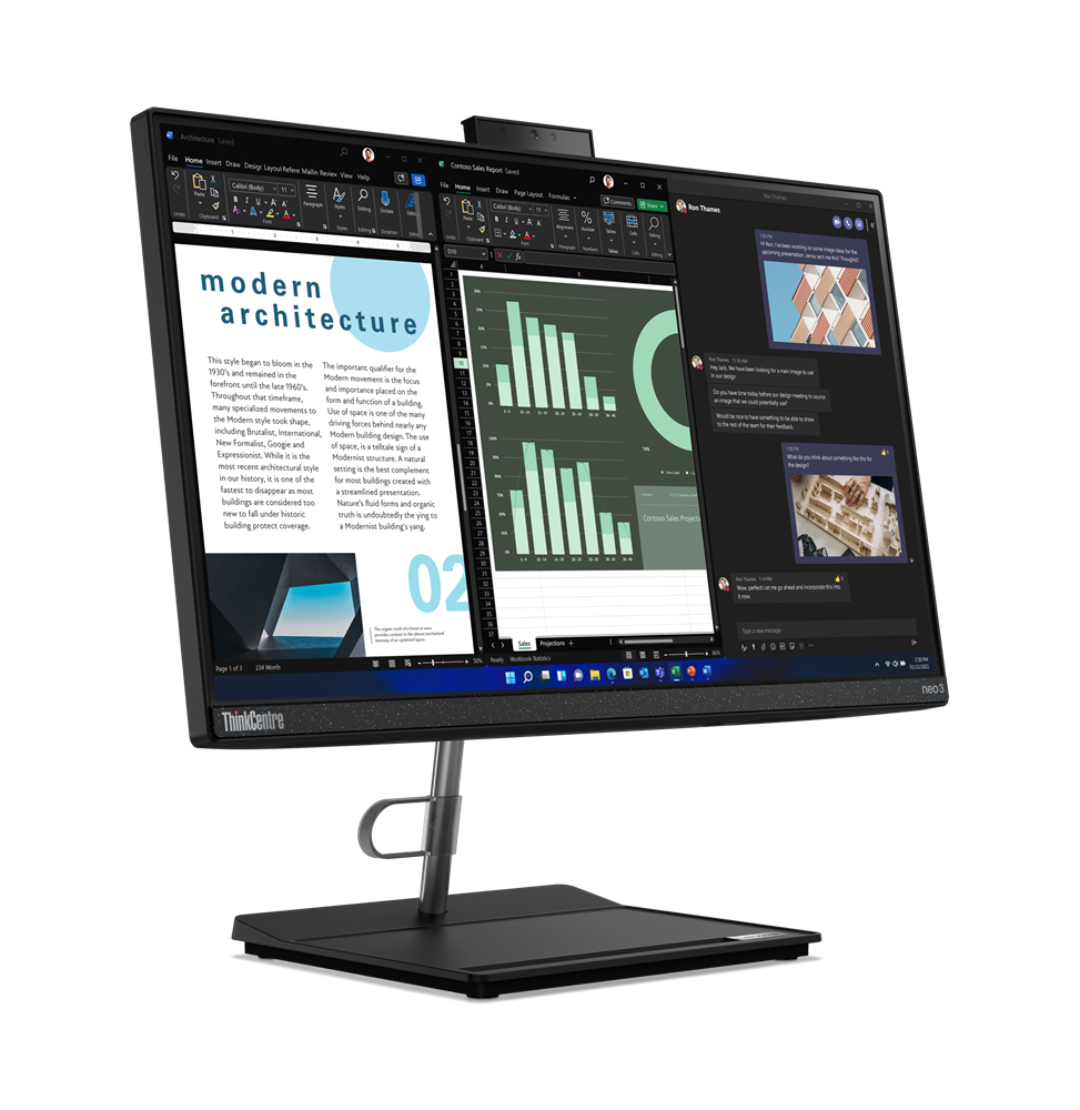 Ordinateur Tout-en-un Lenovo ThinkCentre neo 30a 22 Gen 4 (12K3000NFM) – Image 2