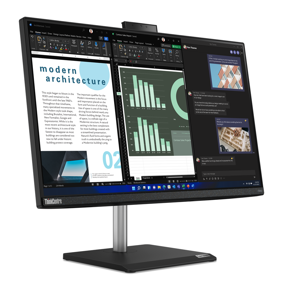 Ordinateur Tout-en-un Lenovo ThinkCentre neo 30a 24 Gen 4 (12JY001VFM) – Image 2