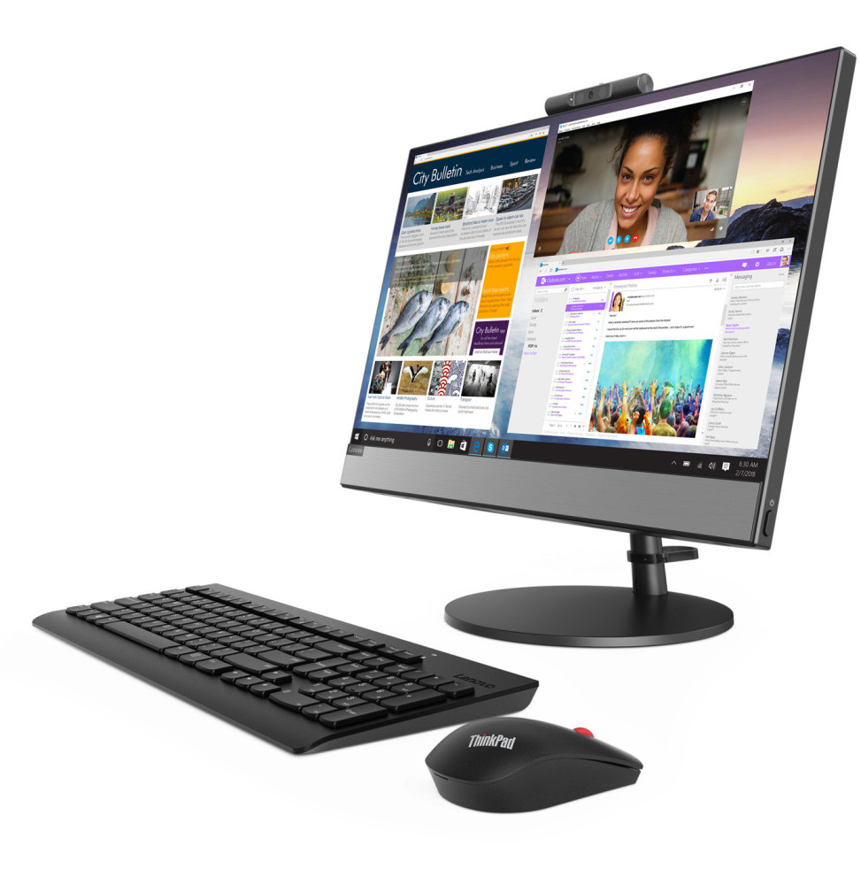 Ordinateur Tout-en-un Lenovo V530-22ICB (10US00LWFM) – Image 2
