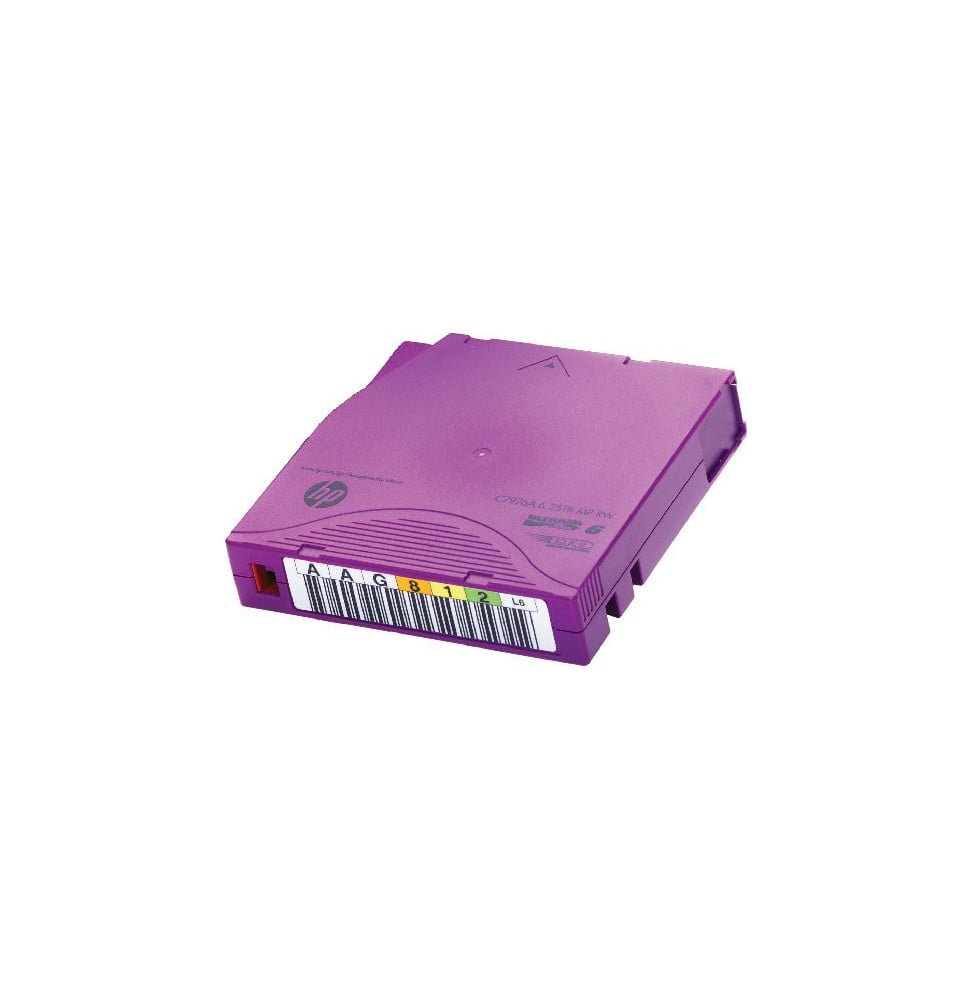Pack 20 Bande de sauvegarde HP LTO-6 Ultrium 6.25TB MP RW à étiquetage non personnalisé (C7976AN)