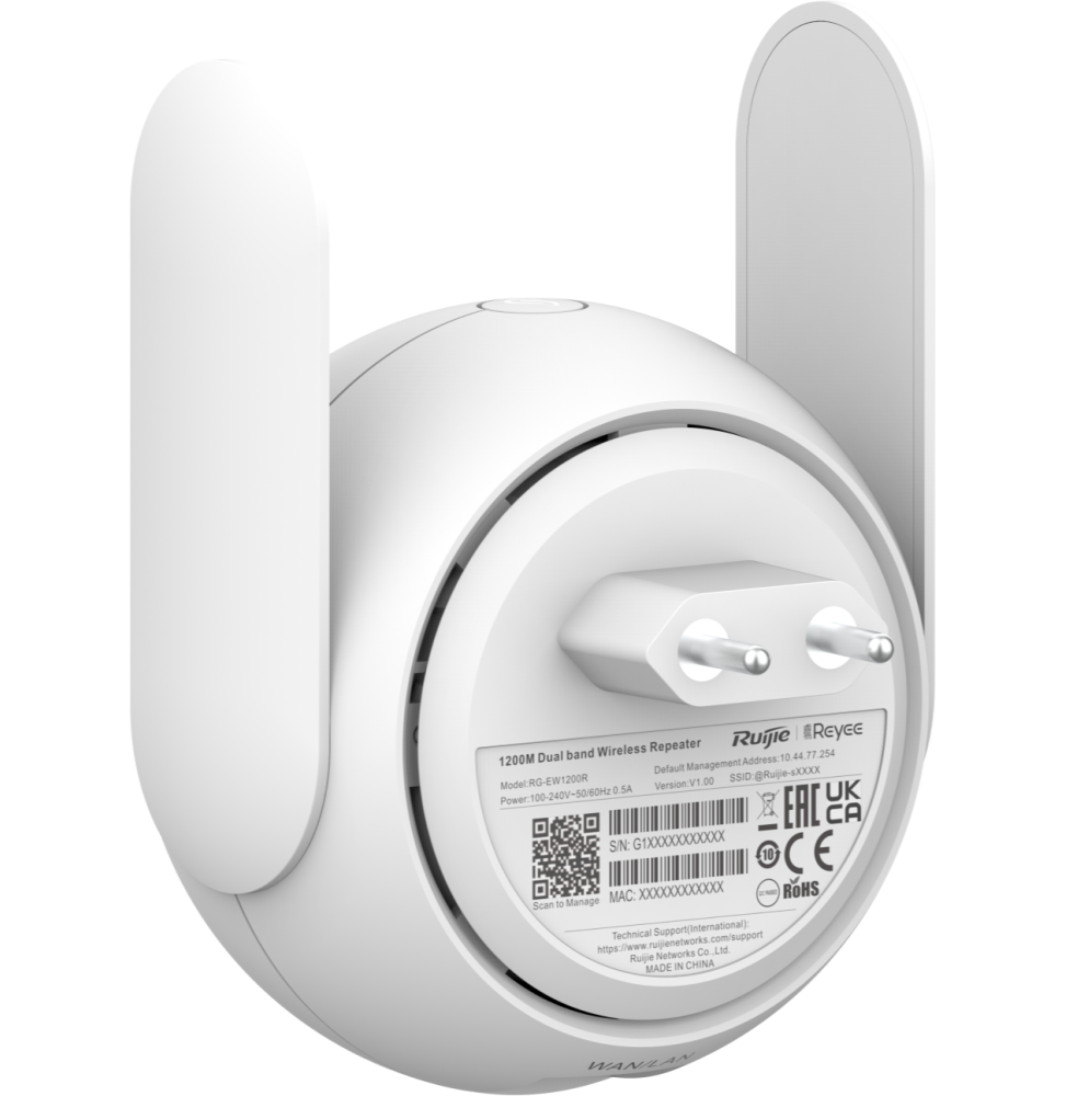 Répéteur WiFi 5 Mesh Reyee RG-EW1200R Dual-Band 1200Mbps – Image 2