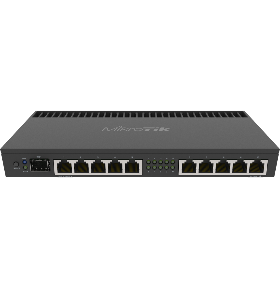 Routeur Gigabit MikroTik RB4011 10 ports + 1 port SPF+ (RB4011iGS+RM)