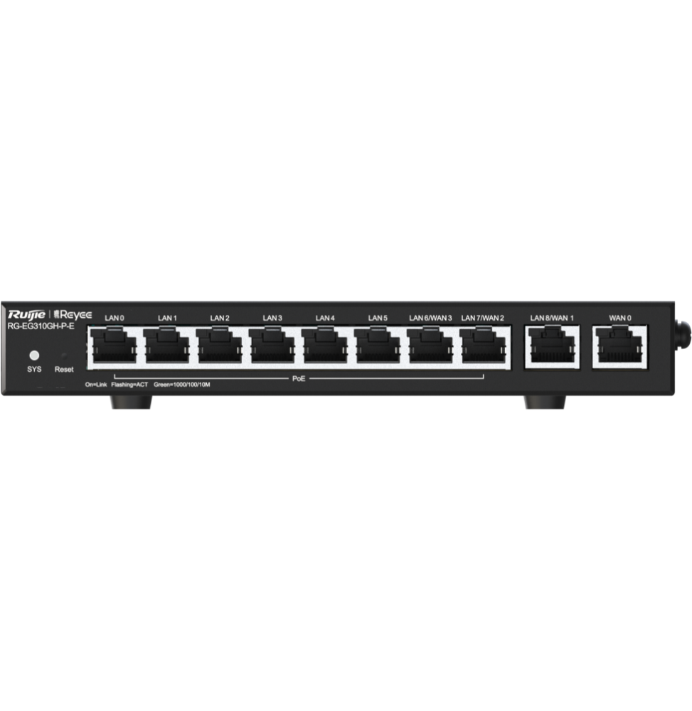 Routeur VPN de haute performance Reyee RG-EG310GH-P-E 10 ports – Image 2