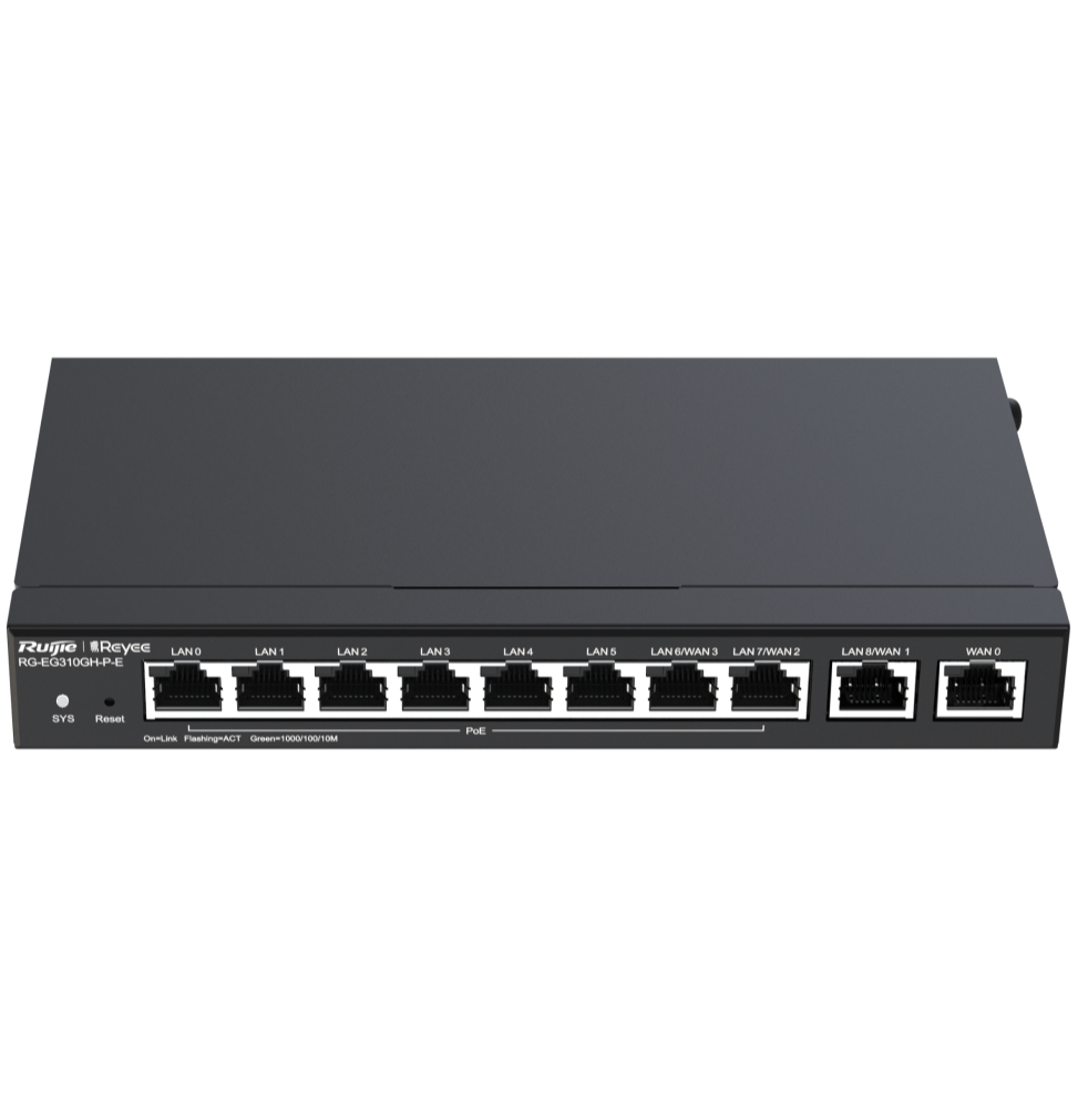 Routeur VPN de haute performance Reyee RG-EG310GH-P-E 10 ports