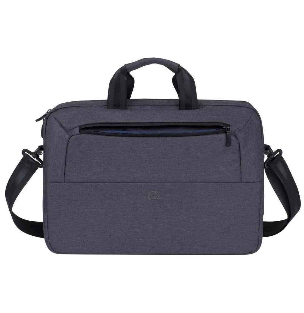 Sacoche Rivacase noire à bandoulière Suzuka 7730 pour ordinateurs portables 15.6" (7730 BLACK) – Image 2