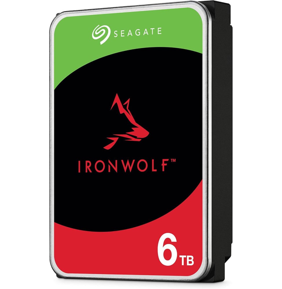 Disque dur interne 3.5" Seagate IronWolf 6 To pour NAS (ST6000VN006)