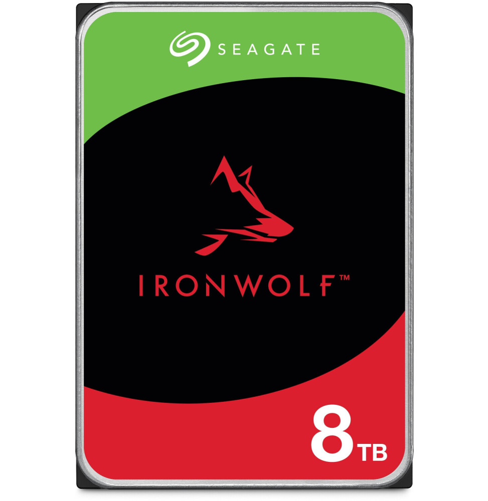 Disque dur interne 3.5" Seagate IronWolf 8 To pour NAS (ST8000VN004)