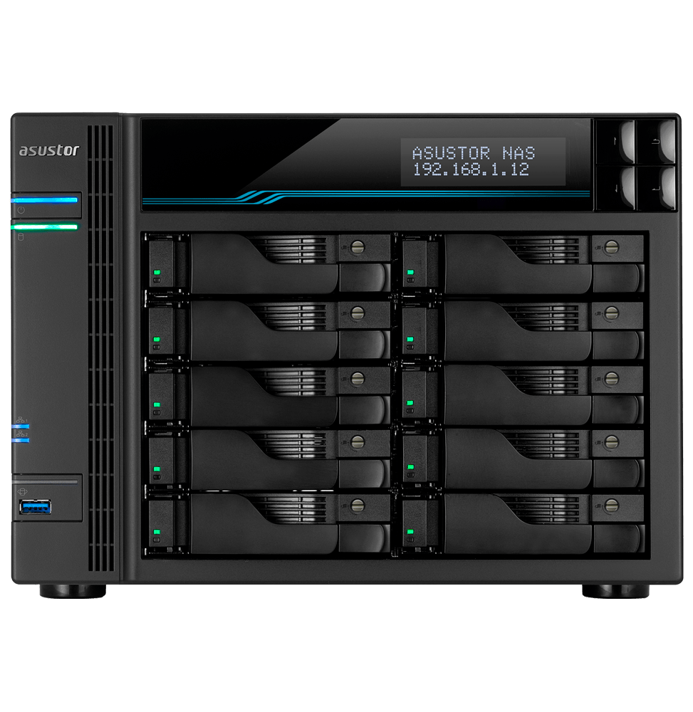 Serveur NAS 10 baies Asustor Lockerstor 10 Pro (AS7110T)