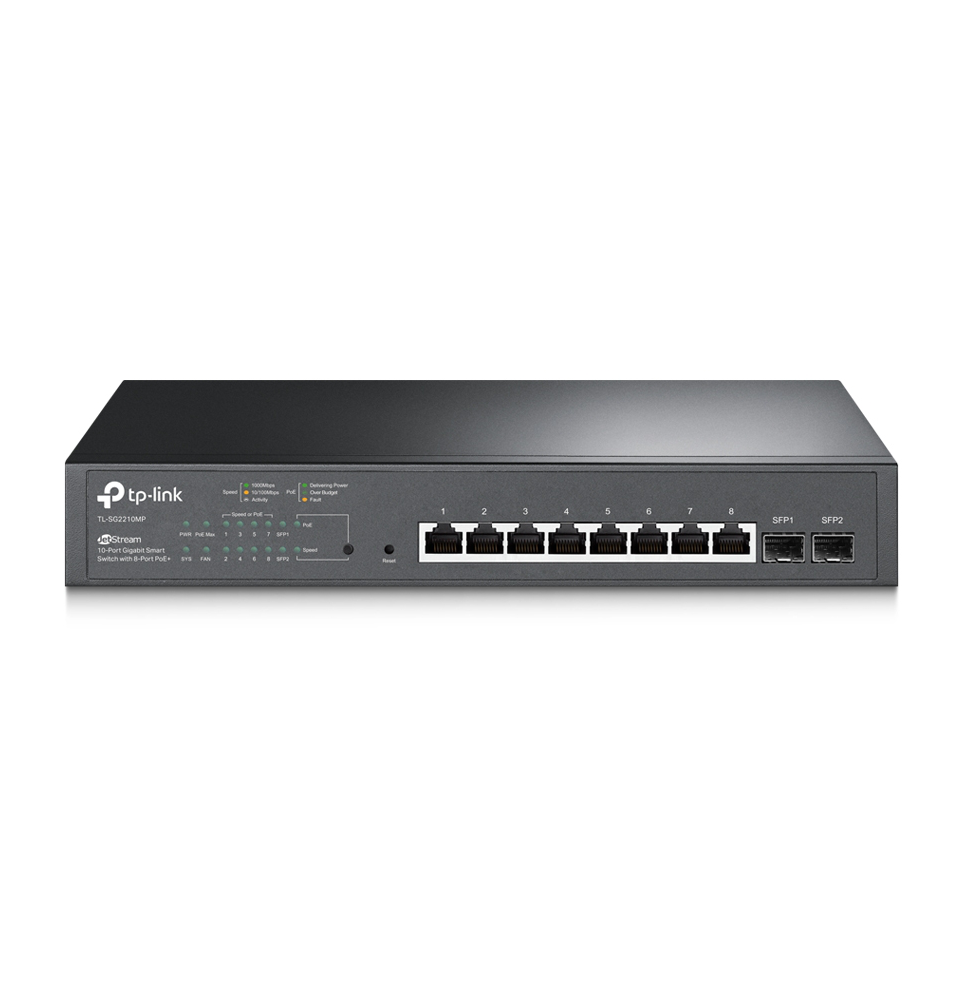 Switch Smart TP-Link TL-SG2210MP JetStream 10 ports Gigabit avec 8 ports PoE+