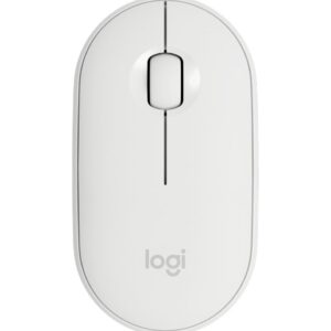 Souris sans fil Bluetooth Logitech Pebble M350 Blanc cassé (910-005716)