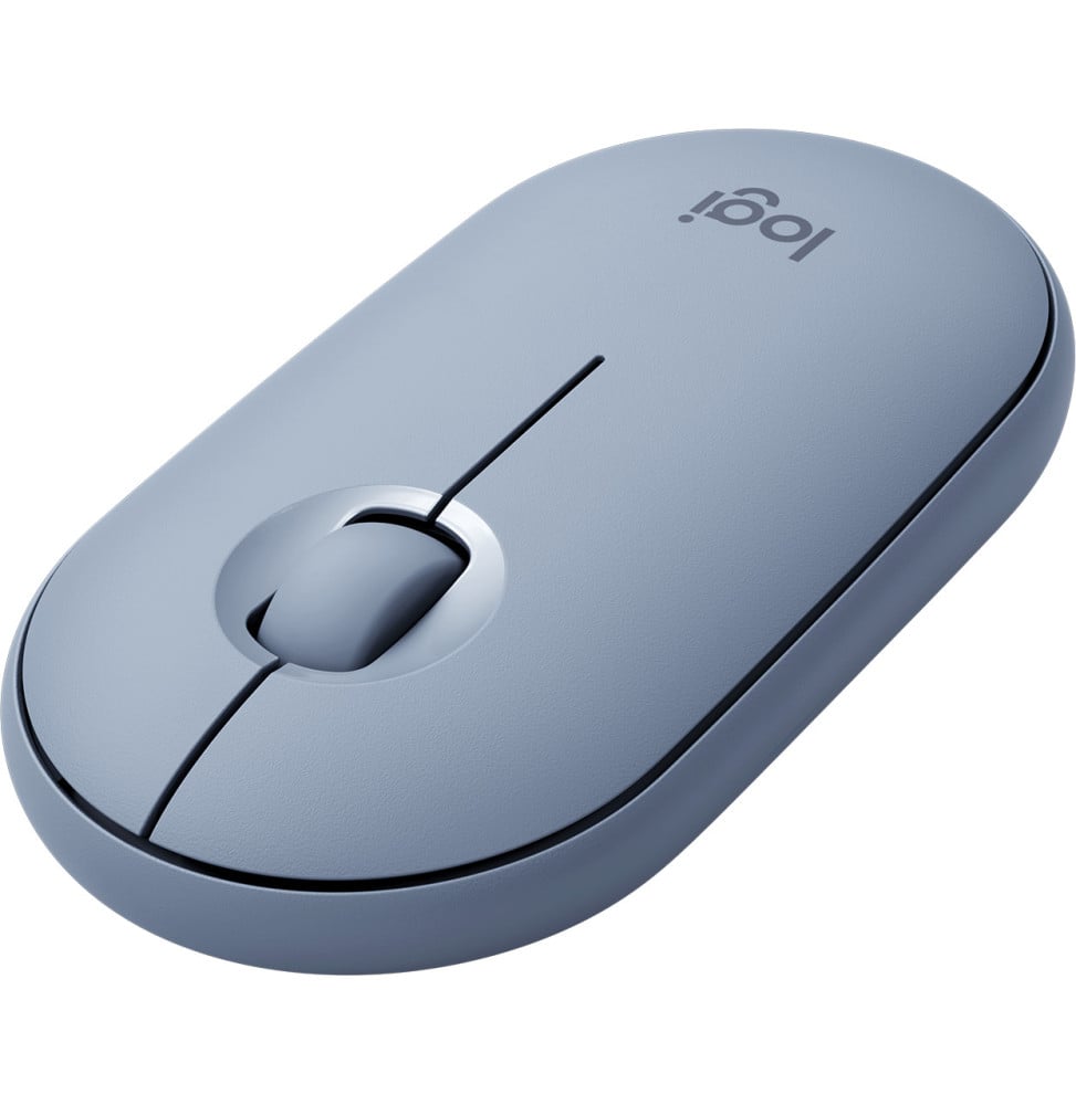 Souris sans fil Bluetooth Logitech Pebble M350 Bleu gris (910-005719) – Image 2