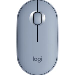 Souris sans fil Bluetooth Logitech Pebble M350 Bleu gris (910-005719)