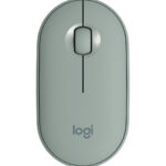 Souris sans fil Bluetooth Logitech Pebble M350 Eucalyptus (910-005720)