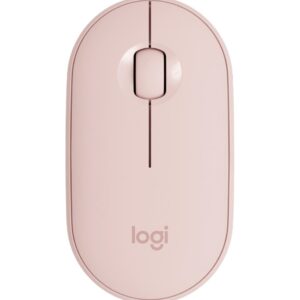 Souris sans fil Bluetooth Logitech Pebble M350 Rose (910-005717)