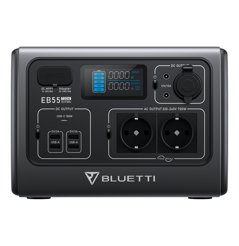 Station d'alimentation portable BLUETTI PowerOak EB55 | 700W, 537Wh