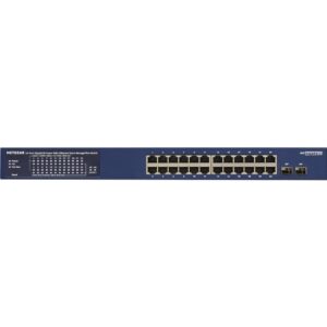 Switch administrable Netgear gigabit 24 ports PoE+ avec 2 ports SFP 380W (GS724TPP)