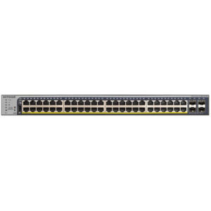 Switch administrable Netgear gigabit 48 ports PoE/PoE+ avec 4 ports SFP 384W (GS752TP)