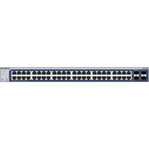 Switch administrable Netgear pro gigabit 48 ports avec 2 ports cuivre et 2 ports combo cuivre/SFP (GS748T)