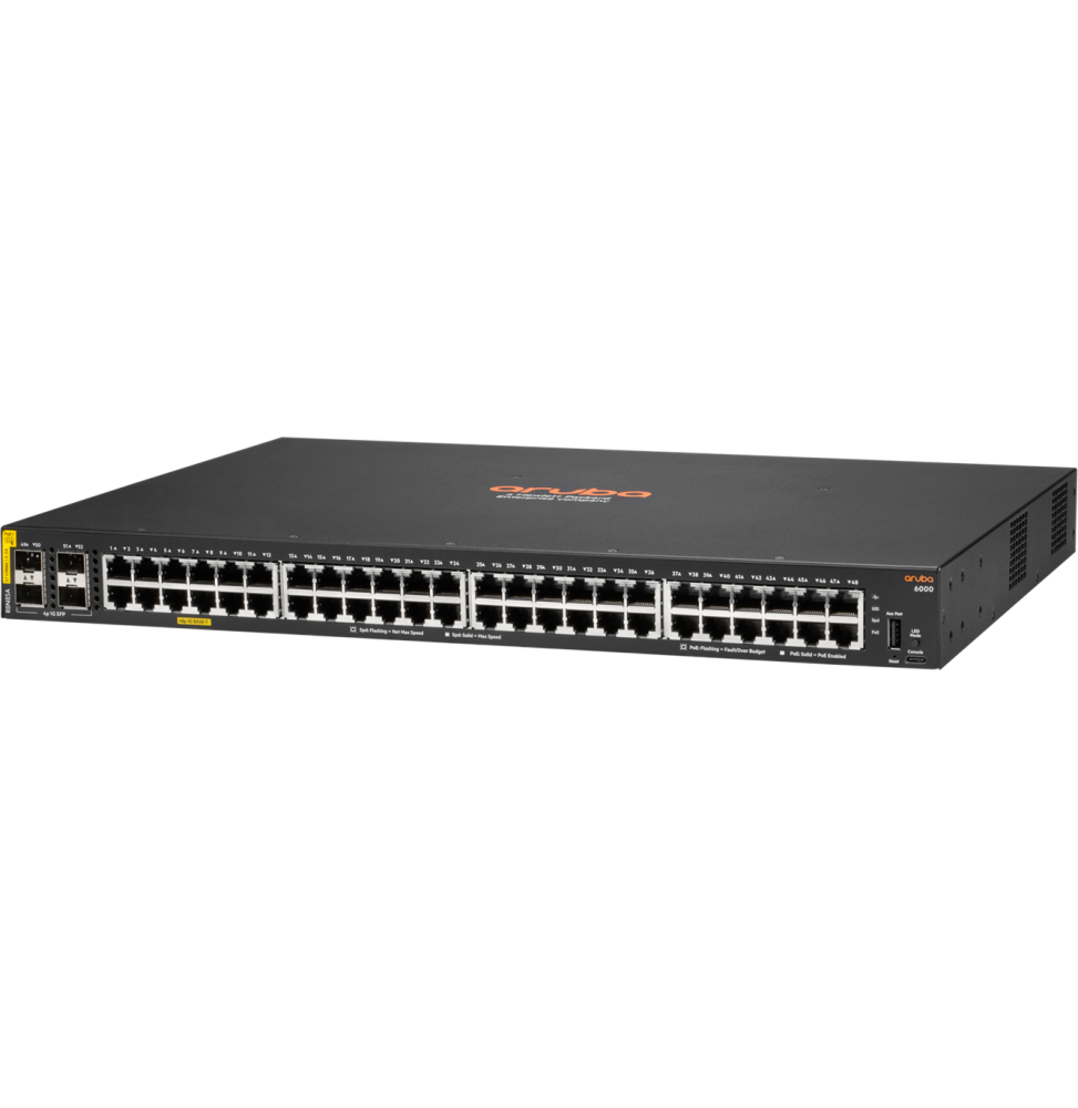 Switch Aruba 6000 48G Classe 4 PoE 4SFP 370 W (R8N85A) – Image 2