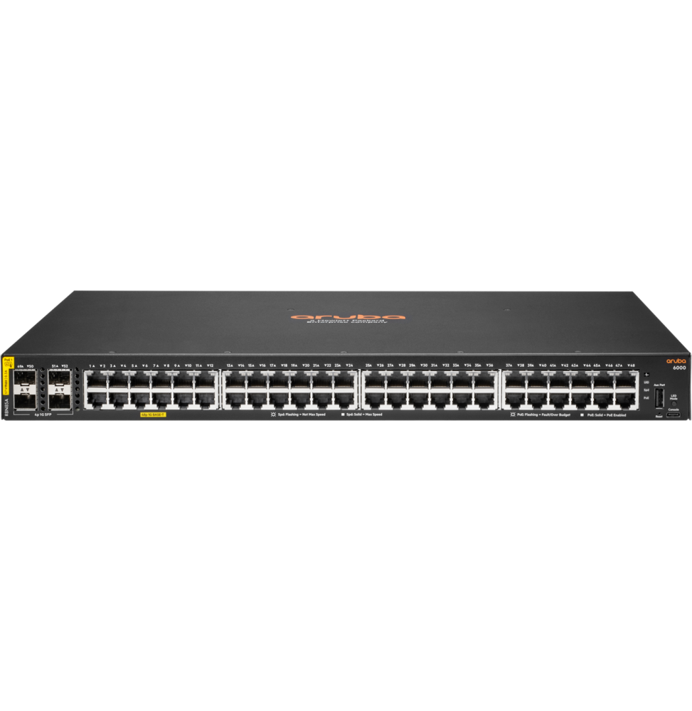Switch Aruba 6000 48G Classe 4 PoE 4SFP 370 W (R8N85A)