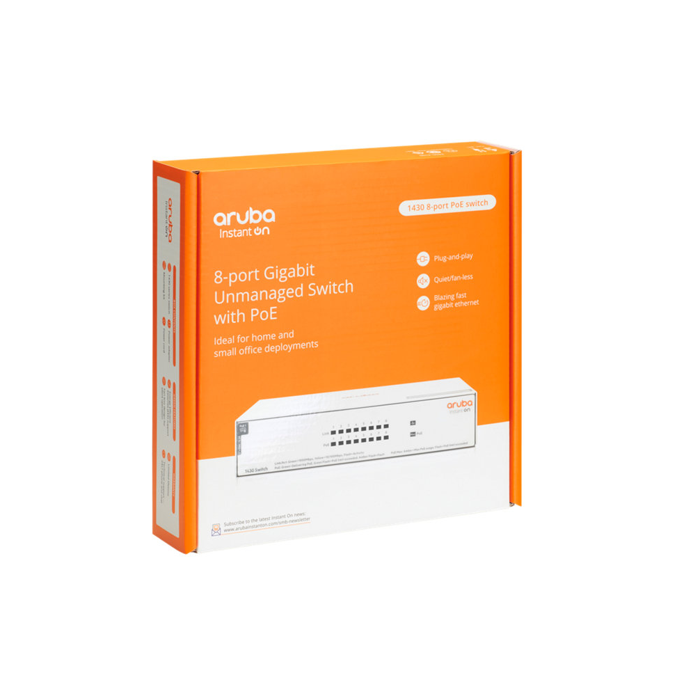 Switch Aruba Instant On 1430 8G Class4 PoE 64W (R8R46A) – Image 2