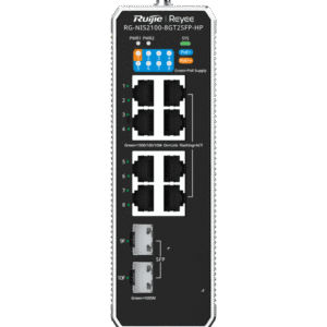 Switch industriel L2 géré dans le Cloud Reyee NIS2100-8GT2SFP-HP 10 ports, 1 port PoE++, 7 ports PoE+, 2 ports Uplink SFP