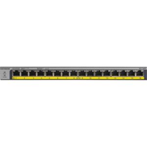 Switch Netgear non manageable à 16 ports gigabit avec PoE+ 183W (GS116PP)
