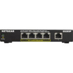 Switch Netgear non manageable 5 ports Gigabit Ethernet avec PoE+ 63W (GS305P)