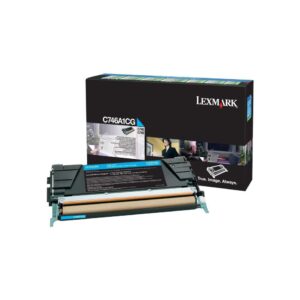 Toner Cyan 7000 pages Lexmark C746, C748 Return Program (C746A1CG)