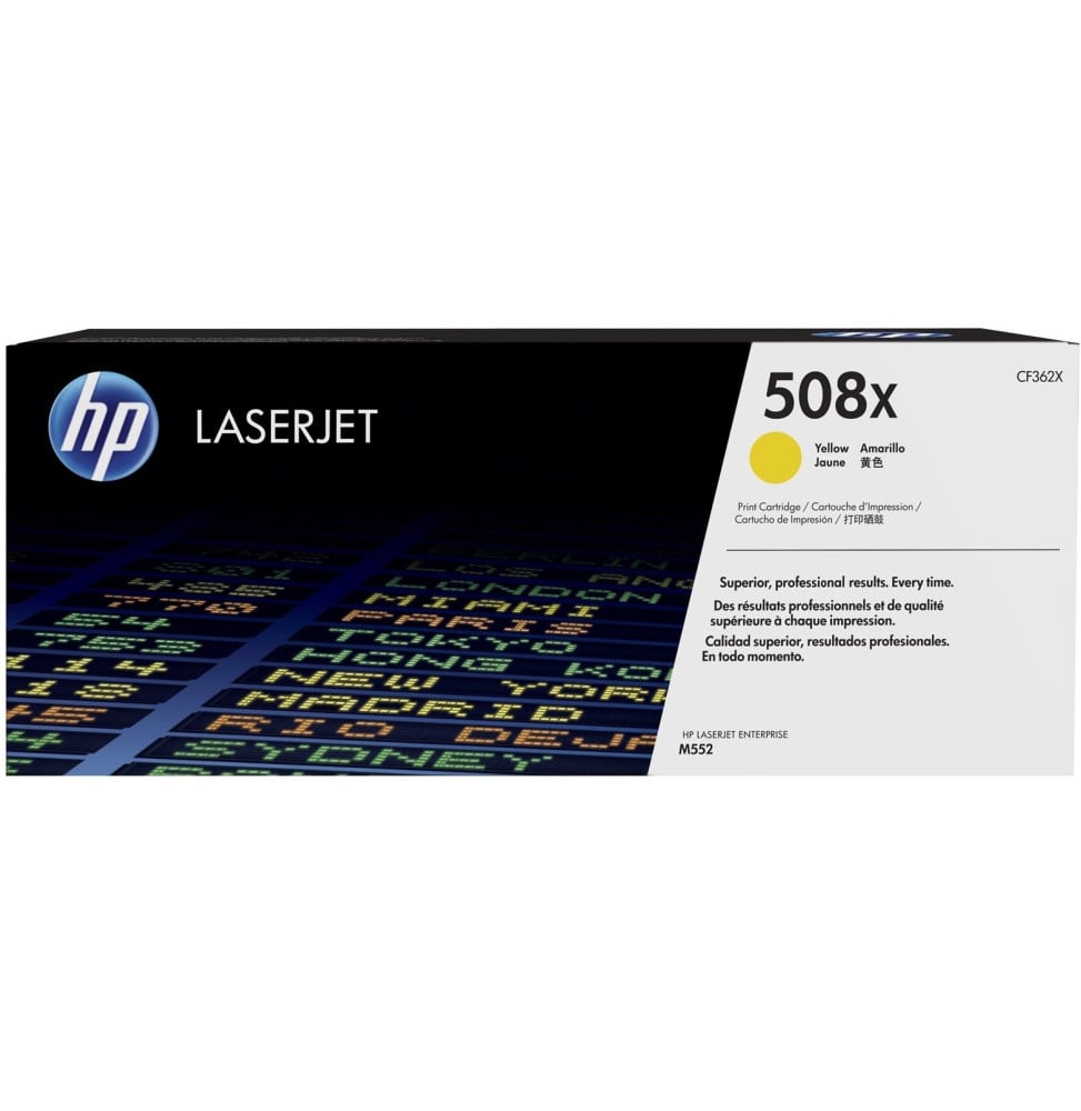 HP 508X Jaune (CF362X) - Toner grande capacité HP LaserJet d'origine
