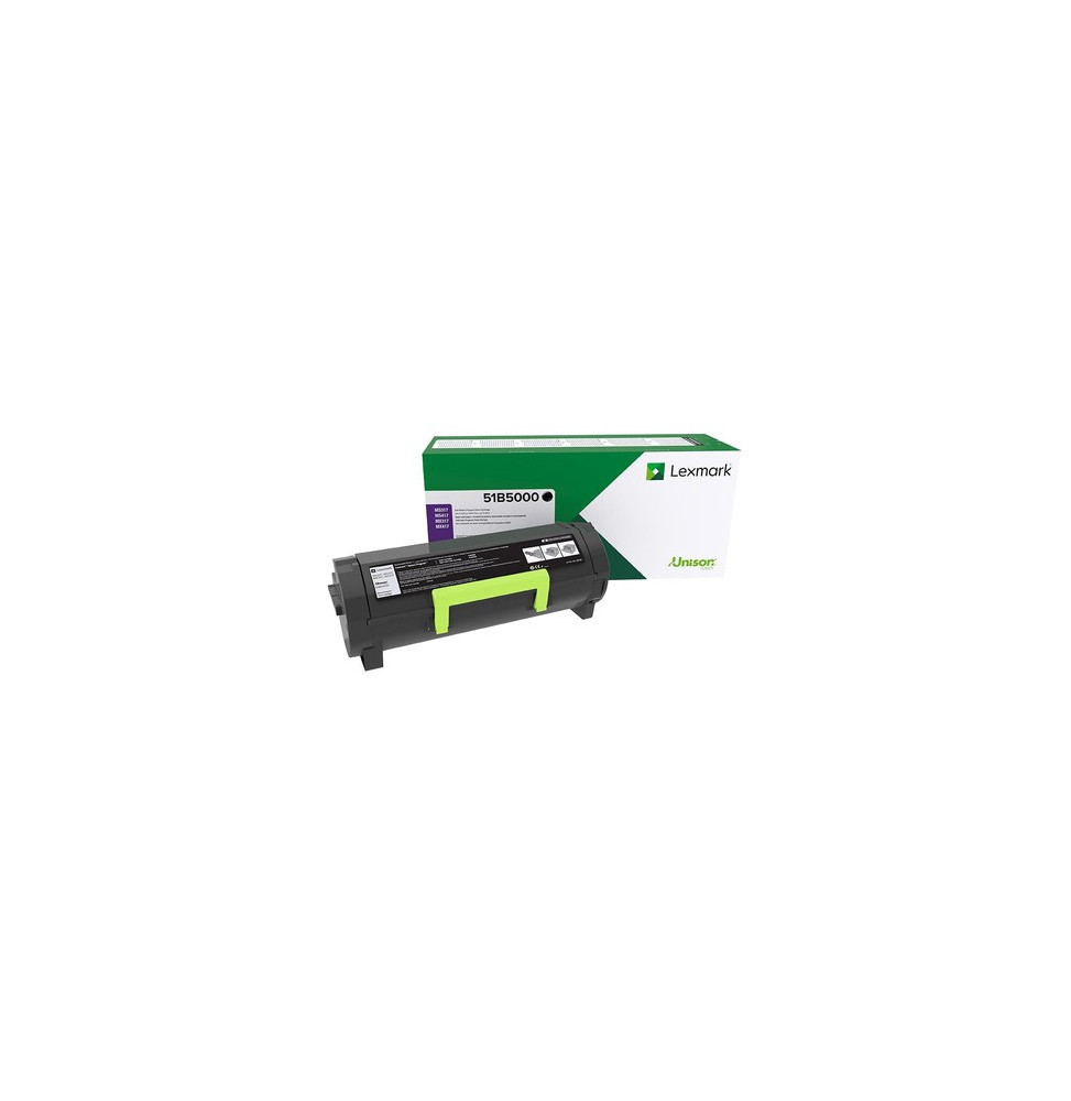 Lexmark MS/MX 317, 417, 517, 617 Noir - Toner Lexmark d'origine (51B5000) – Image 2