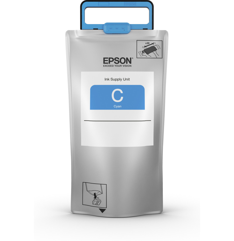 Unité d'alimentation en encre Cyan XXL pour Epson WF-R8590 (C13T869240)