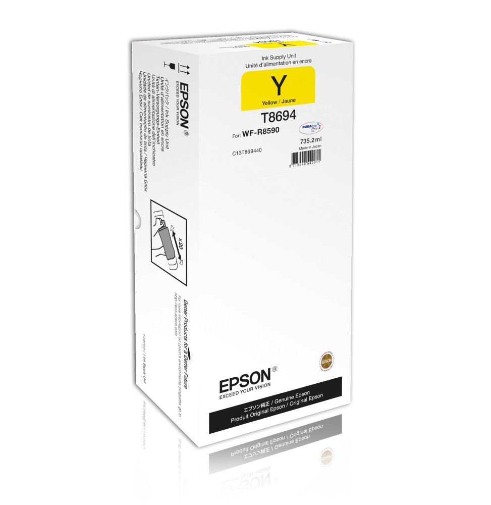 Unité d'alimentation en encre Jaune XXL pour Epson WF-R8590 (C13T869440) – Image 2