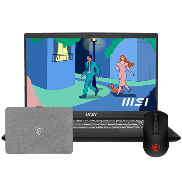 MSI MODERN 15 H C2RMG-298MA Intel 9-270H/16GB DDR4/512GB SSD/15.6" FHD IPS/Win11 - Noir Classic + BAG + Souris
