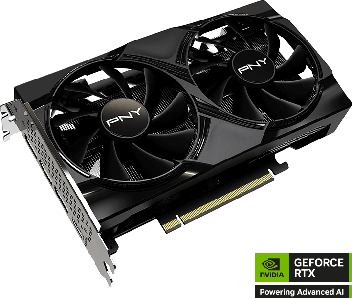 Carte Graphique à double ventilateur PNY GeForce RTX 5050 NVIDIA 8GB PCIE 5.0 (VCG50508DFXPB1)
