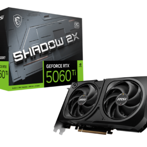 Carte Graphique MSI GeForce RTX 5060 Ti 16G SHADOW 2X OC PLUS (912-V535-003)