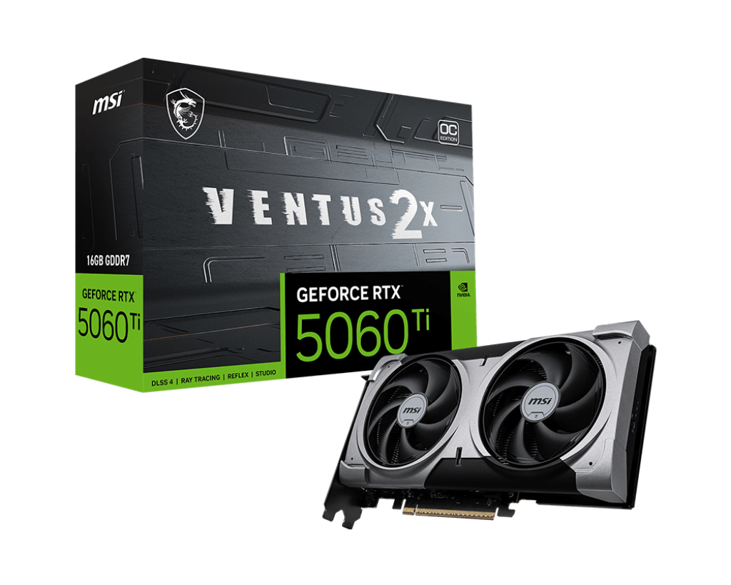 Carte Graphique MSI GeForce RTX 5060 Ti 16G VENTUS 2X OC PLUS (912-V535-005)