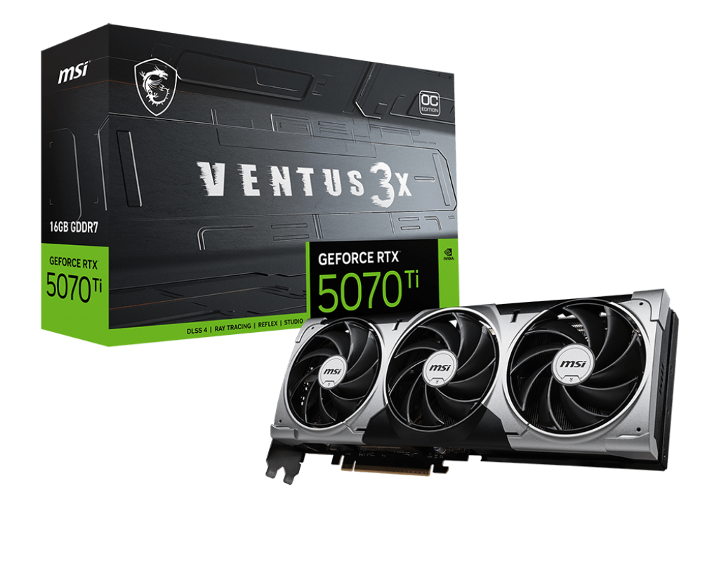 Carte Graphique MSI GeForce RTX 5070 Ti 16G VENTUS 3X OC (912-V531-445)