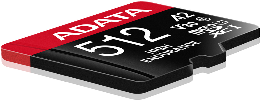 Carte mémoire ADATA 512 Go microSDXC/SDHC UHS-I haute endurance (AUSDX512GUI3V30SHA2-) – Image 2