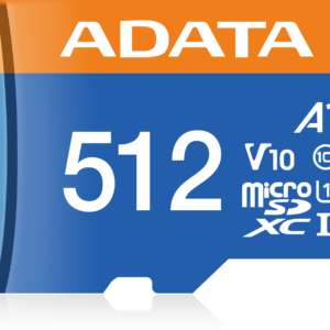 Carte mémoire ADATA Premier Pro 512 Go microSDXC/SDHC UHS-I Classe 10 (AUSDX512GUICL10A1-RA)