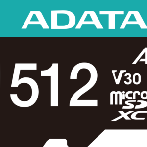 Carte mémoire ADATA Premier Pro 512 Go microSDXC/SDHC UHS-I U3 V30 (AUSDX512GUI3V30SA2-R)