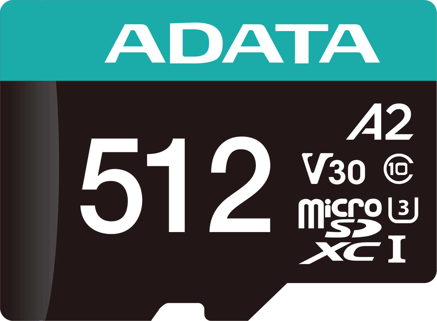 Carte mémoire ADATA Premier Pro 512 Go microSDXC/SDHC UHS-I U3 V30 (AUSDX512GUI3V30SA2-R)
