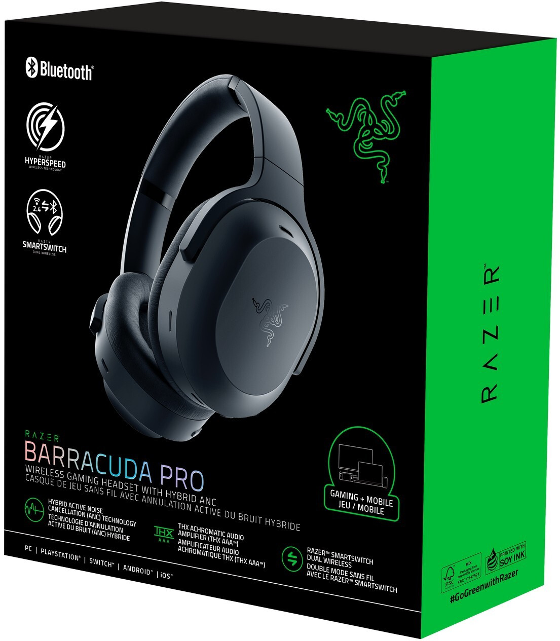 Casque gaming Bluetooth Razer Barracuda Pro (RZ04-03780100-R3M1) – Image 7