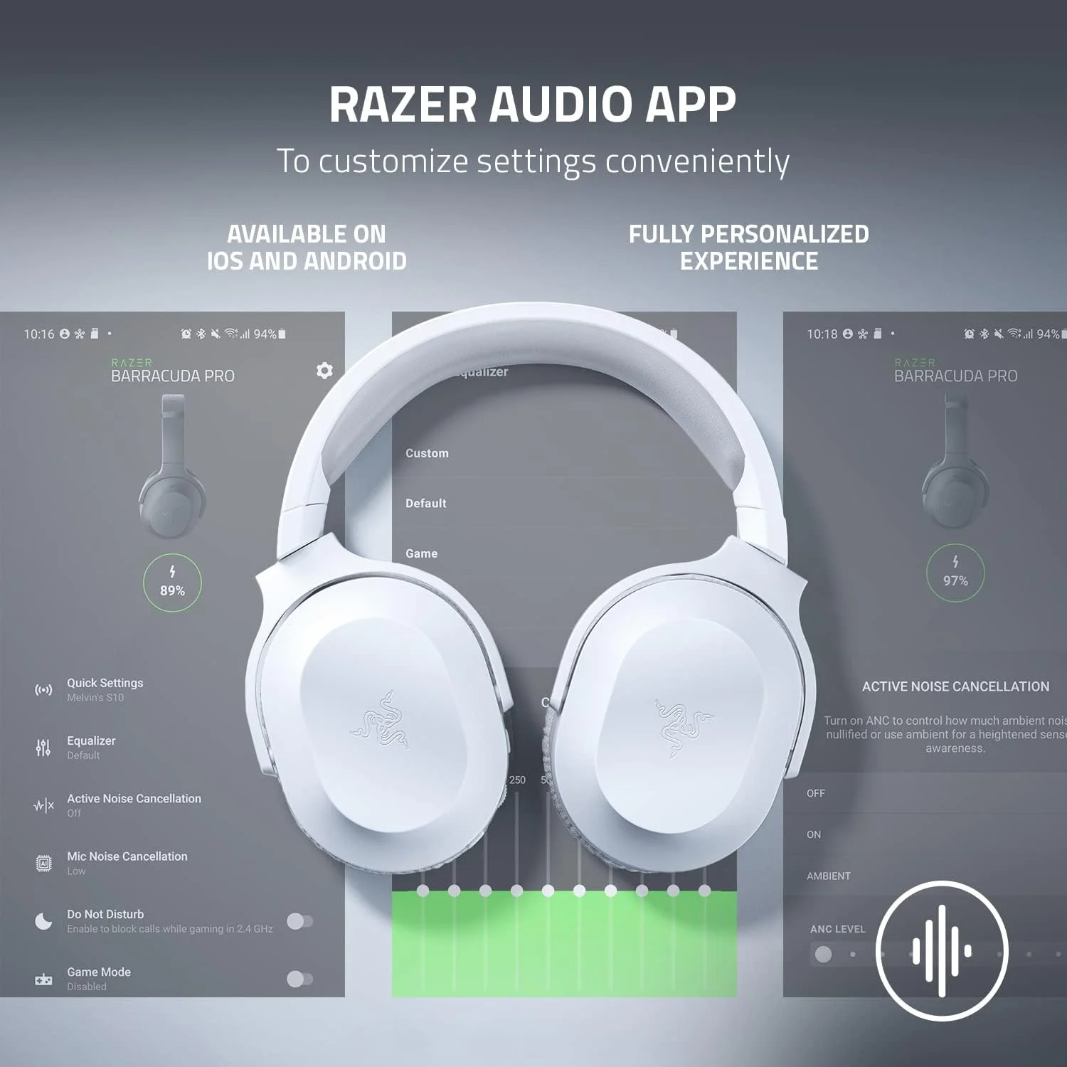 Casque gaming Bluetooth Razer Barracuda X Mercury - ANC (RZ04-04430200-R3M1) – Image 8